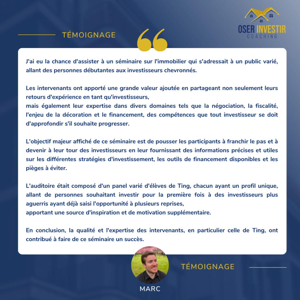 Temoignage Marc